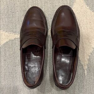 Classic Brown Leather Penny Loafers